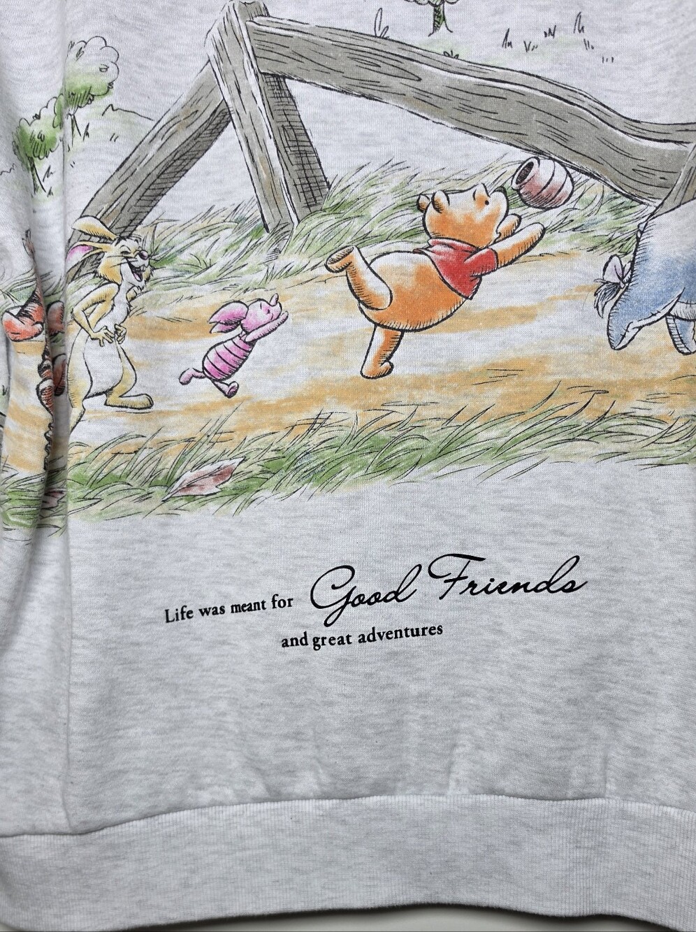 Disney Winnie the Pooh Good Friends Adventure Sweatshirt Women's Medium Graphic - Picture 4 of 6